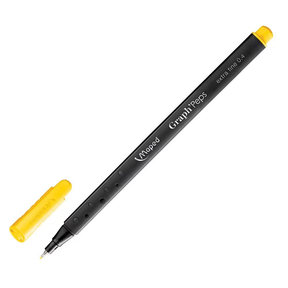 CANETA FINELINER GRAPH PEPS AMARELA