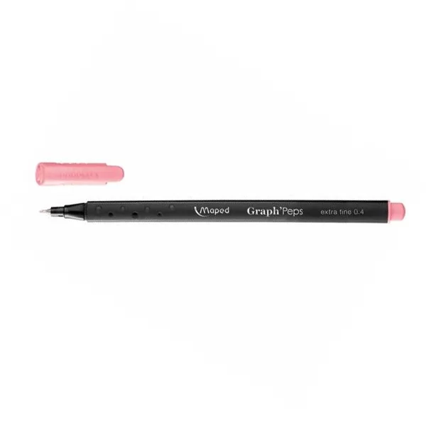 CANETA FINELINER GRAPH PEPS CARMIM CLARO