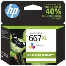 CARTUCHO DE TINTA 667XL COLORIDO 8ML- HP