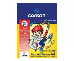 BLOCO PINTURA INFANTIL MULTI TECNICAS 12FLS A4 180G