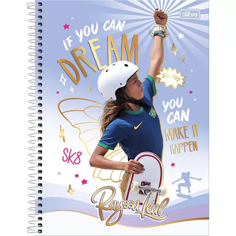 CADERNO UNIVERSITÁRIO RAYSSA LEAL 1M 80F