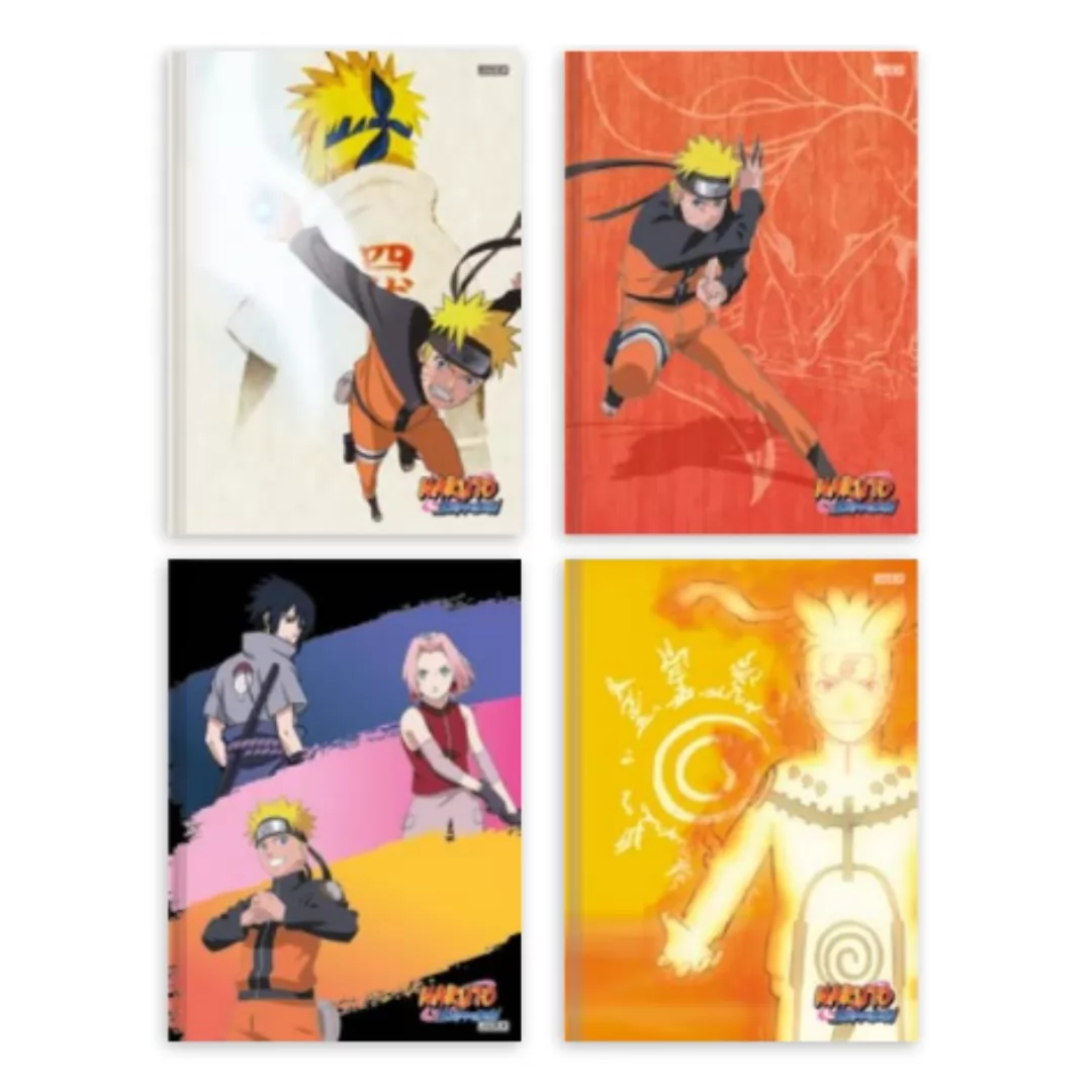 CADERNO BROCHURA 1/4 80FLS NARUTO UN. SORTIDO