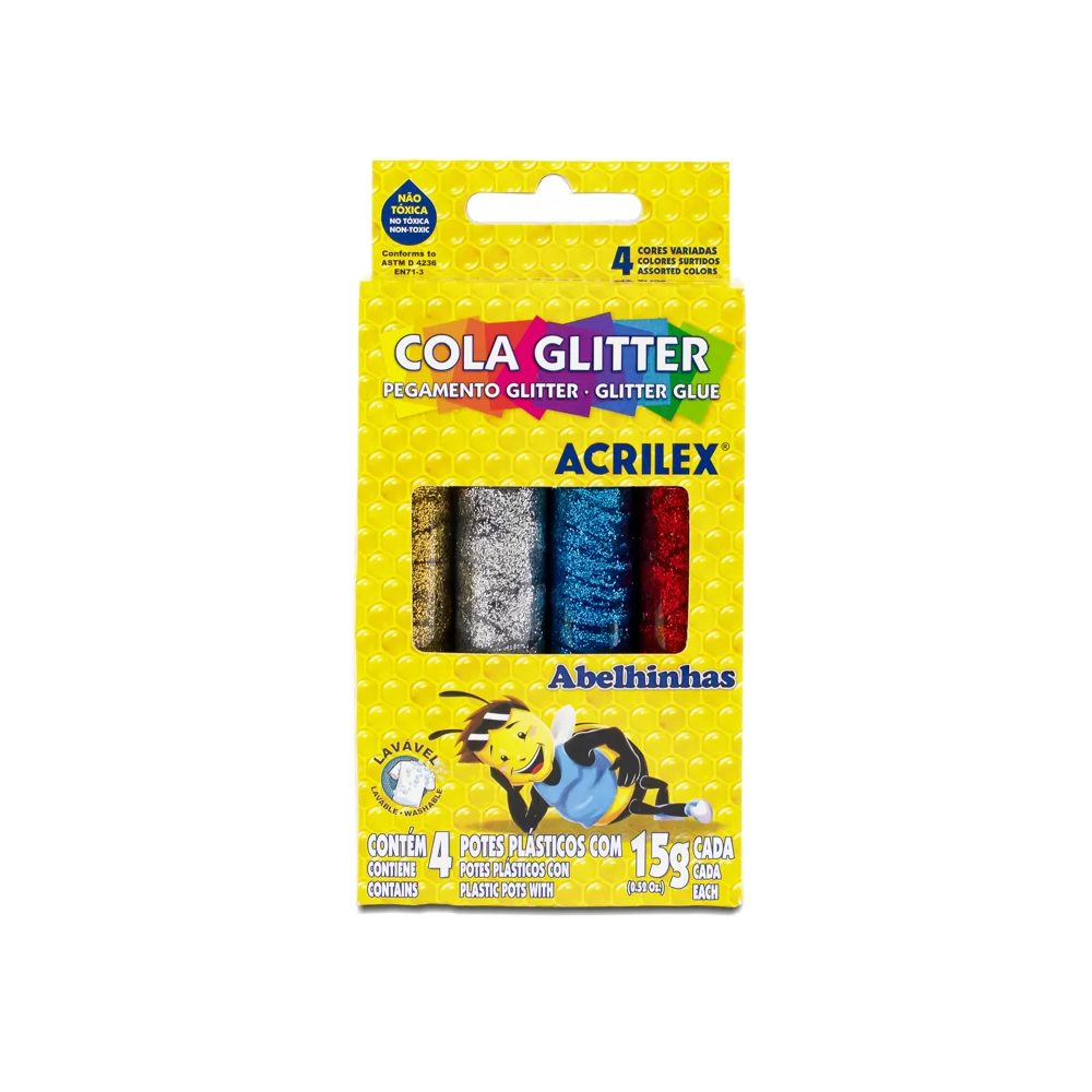 COLA GLITER 15G C/4 ACRILEX