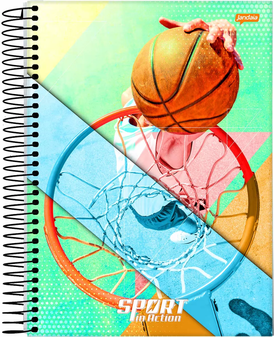 CADERNO ESPIRAL UNIVERSITÁRIO 1X1 80FLS SPORT UN