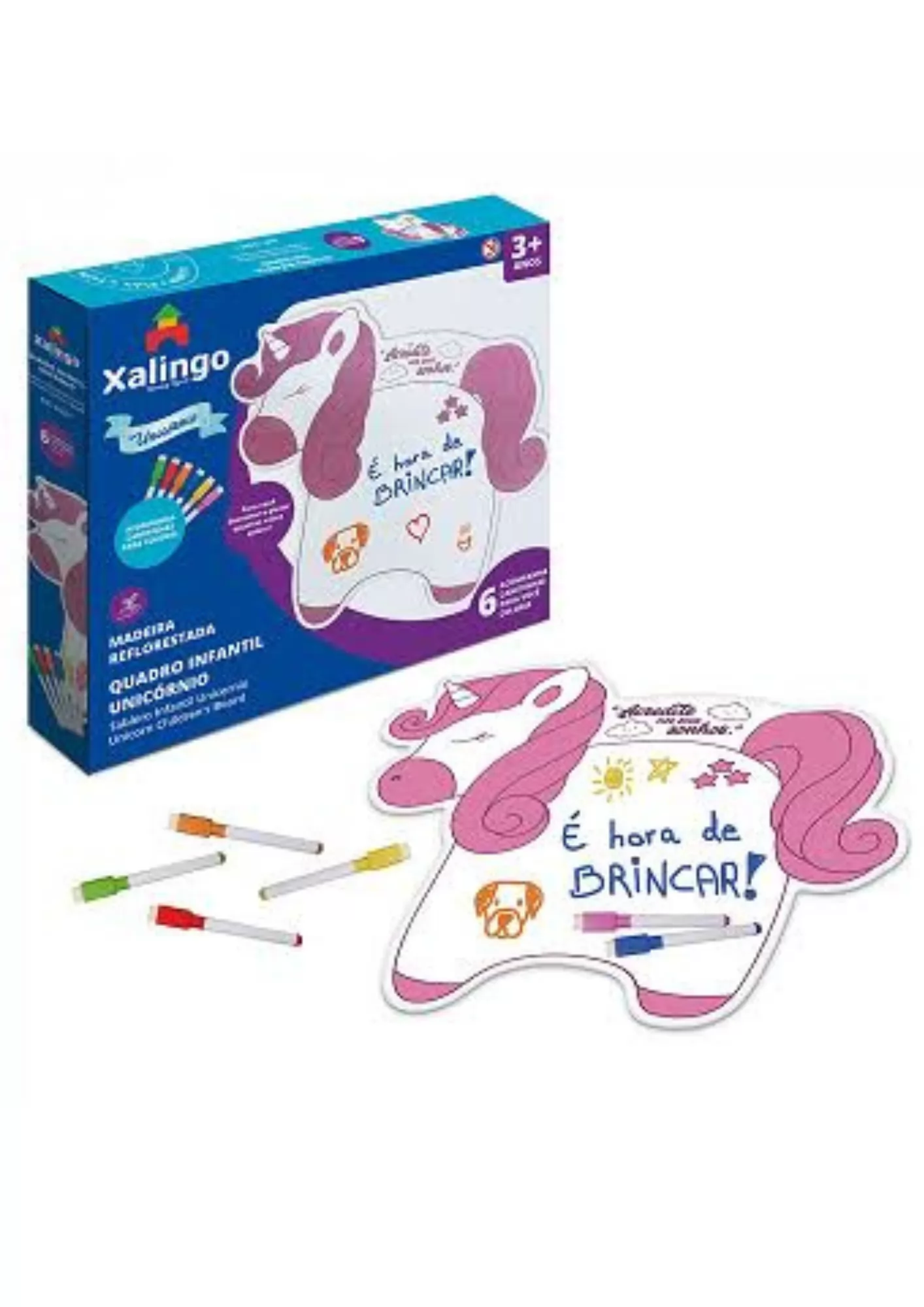 QUADRO INFANTIL UNICORNIO - XALINGO