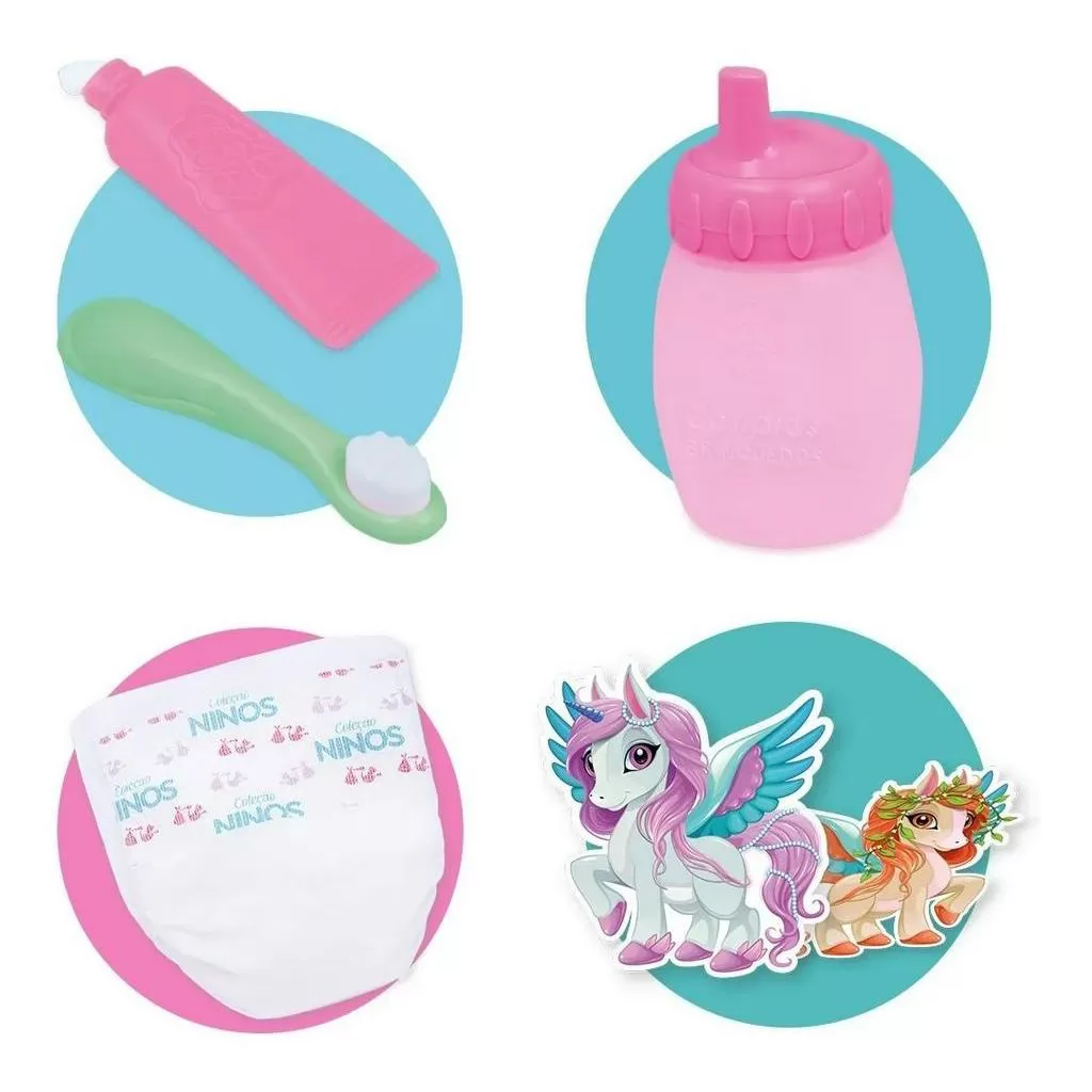 BONECA BABYS COLLECTION UNICORNIO