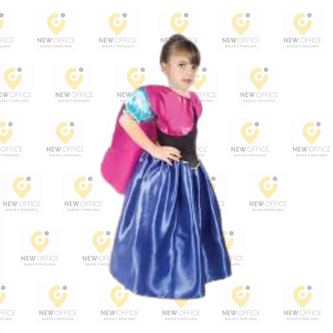 FANTASIA INFANTIL PRETA E AZUL ANNA LUXO - BRINK MODEL