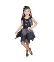 FANTASIA INFANTIL BRUXINHA PAETE PRETA - BRINK MODEL