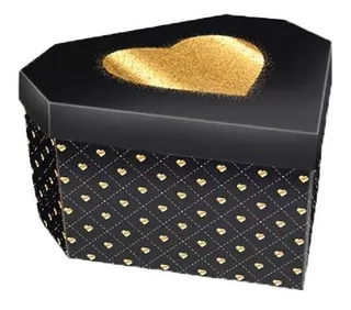 CAIXA CORAÇÃO P 20X18X10 CM LOVE GOLD