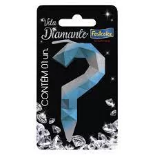 VELA DIAMANTE AZUL/PRATEADA N ?