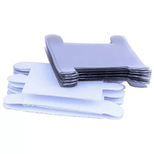 VISOR PARA PASTA SUSPENSA ETIQUETA BRANCA C/50UN. PACOTE - DELLO