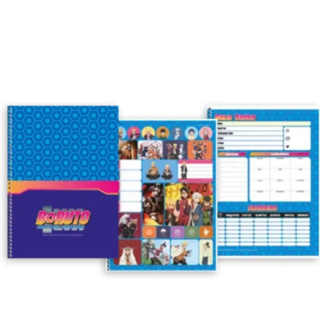 CADERNO UNIVERSITÁRIO 1M 80F BORUTO