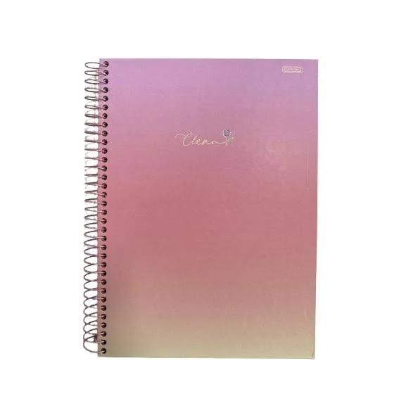 CADERNO UNIVERSITÁRIO 1M 80F CLEAN