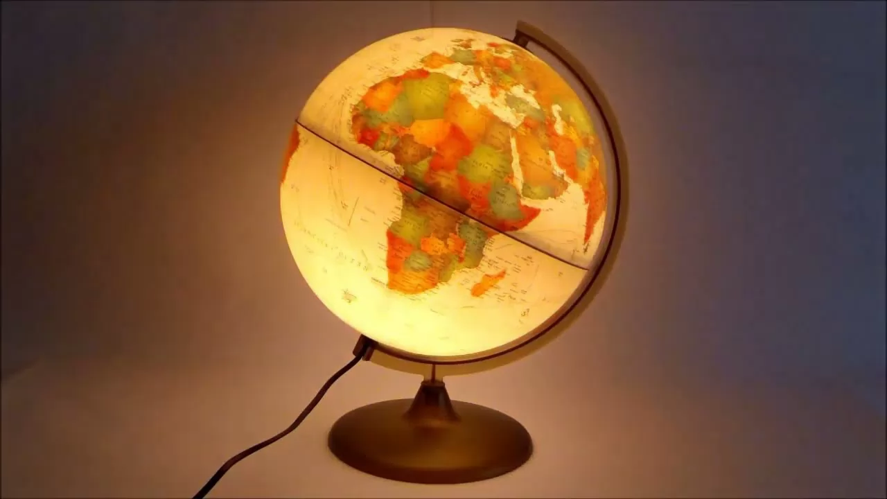 GLOBO 25CM DISCOVERY ANTIGO COM LUZ