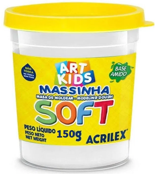 MASSA DE MODELAR SOFT 150G BRANCO NEVE