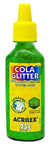 COLA GLITTER 23G COR VERDE