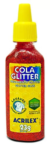 COLA GLITTER 23G COR VERMELHO