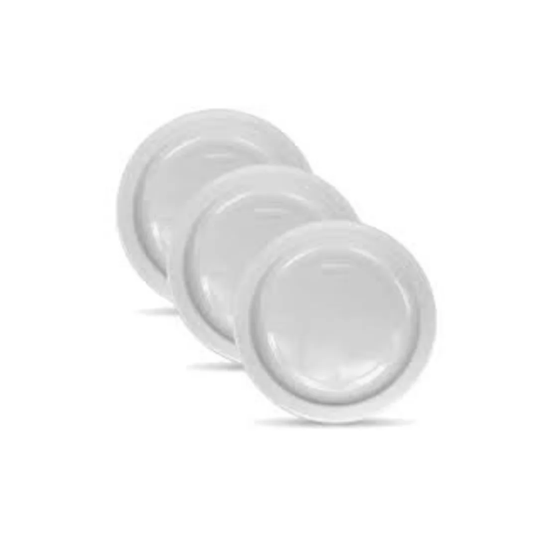 PRATO BRANCO 20CM 10UN.