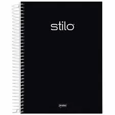 CADERNO UNIV 1M 80FLS STILO PRETO - JANDAIA