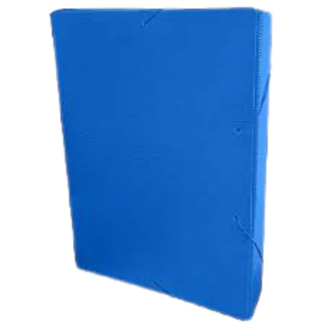 PASTA ABA ELASTICO OFICIO LOMBO 3,5 CM POLIDELLO AZUL