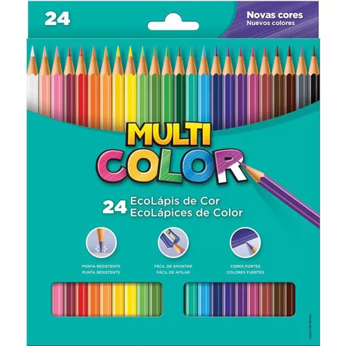 ECOLAPIS COR MULTICOLOR SUPER 24 CORES