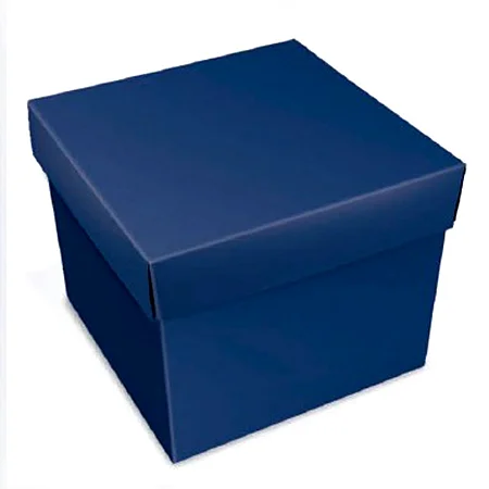 CAIXA CUBO 11X11X12CM - AZUL ROYAL