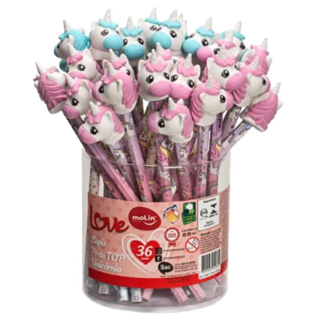 LAPIS BORRACHA UNICORNIO