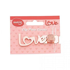 CLIP PORTA CANETA LOVE C/1