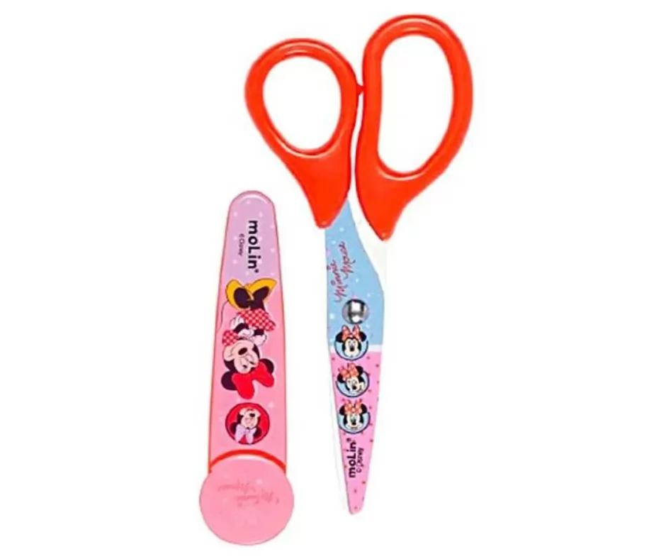 TESOURA MINNIE COM PROTETOR