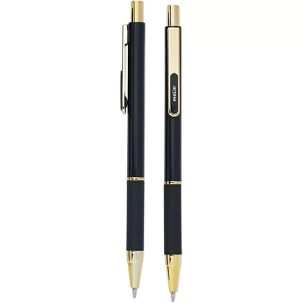 CANETA CR 45 GOLD COR PRETA