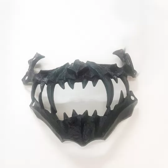 MASCARA OSSADA MONSTRO PRETO E BRANCO