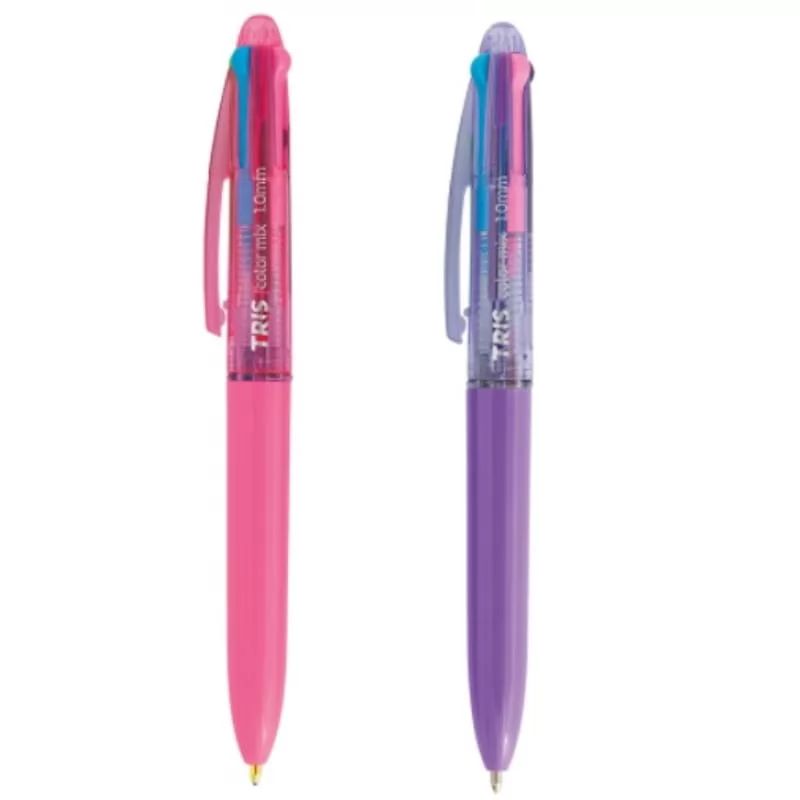 CANETA COLORMIX FASHION 1.0MM 4 CORES  ROSA/ROXO