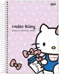 CADERNO ESPIRAL 1/4 80FLS HELLO KITTY