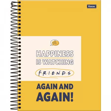 CADERNO COLLEGE 80F 1M FRIENDS