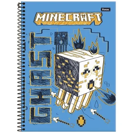 CADERNO CARTOGRAF. 80 FLS MINECRAFT - FORONI