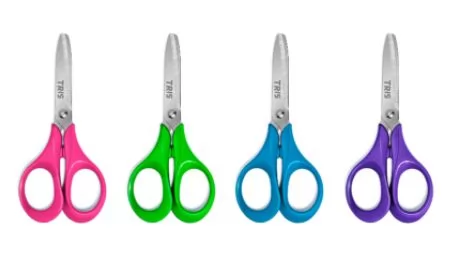 TESOURA ESCOLAR CORES 13CM UN- TRIS