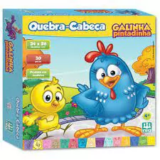 QUEBRA - CABEÇA GALINHA PINTADINHA 30PÇS