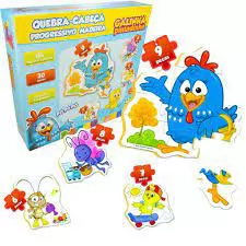 QUEBRA - CABEÇA PROGRESSIVO -  GALINHA PINTADINHA