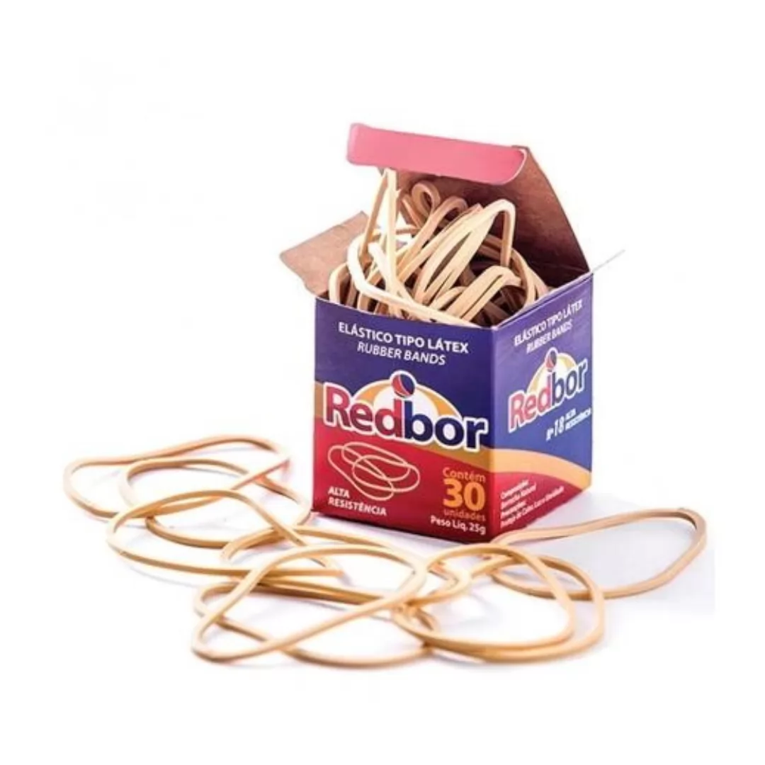 ELASTICO LATEX NATURAL 30UN.  25G