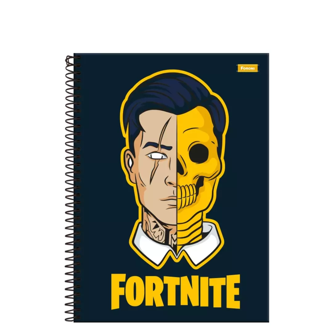 CADERNO UNIVERSITÁRIO 80 FOLHAS 1M FORTNITE