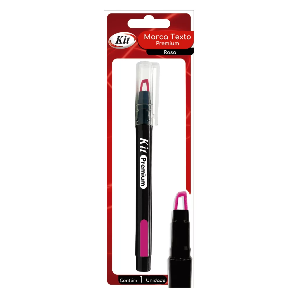 MARCA TEXTO PREMIUM ROSA UN- KIT