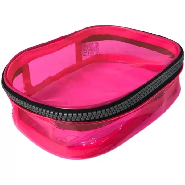 ESTOJO BOX TRANSPARENTE ROSA NEON P100 - AC BAG