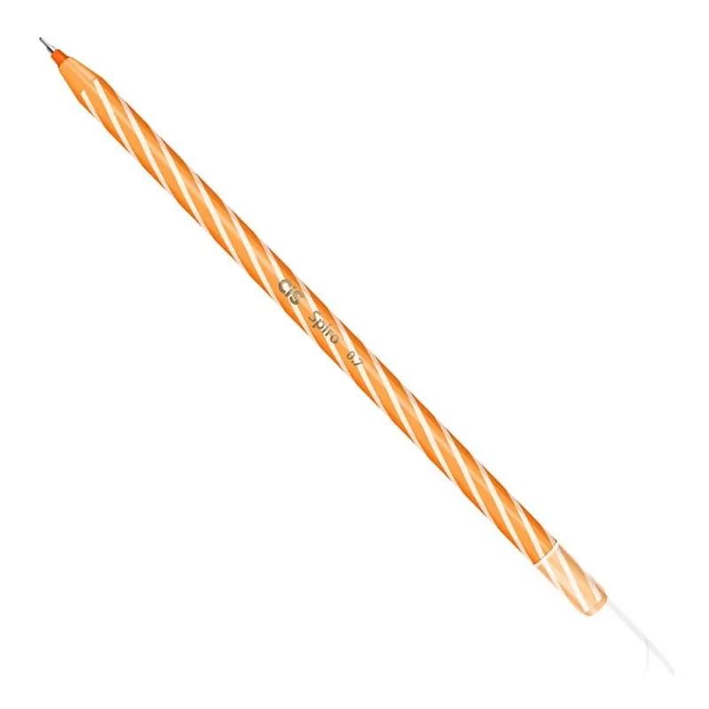 CANETA SPIRO ESFEROGRÁFICA 0.7MM CIS LARANJA