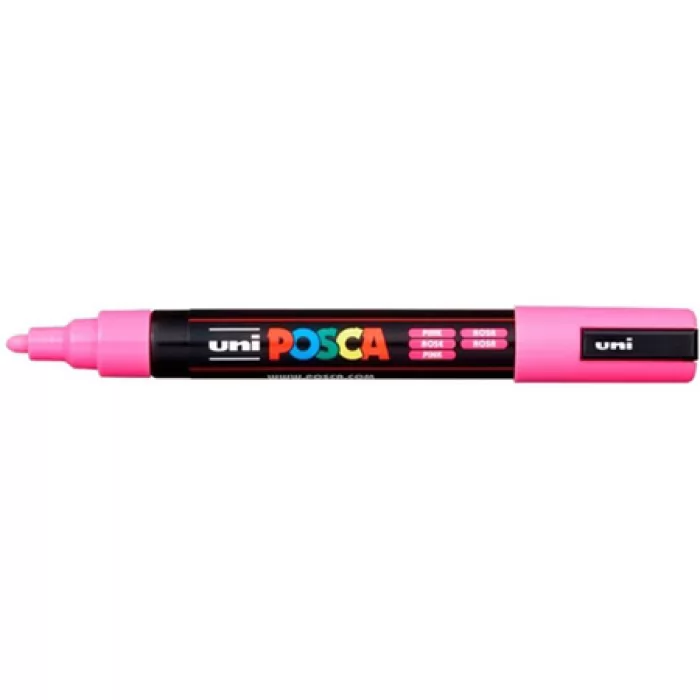 MARCADOR PERMANENTE ATOMICO UNI POSCA PC-5M ROSA