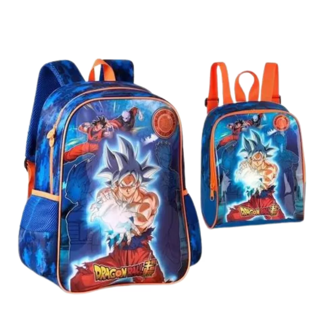 KIT MOCHILA DE COSTAS + LANCHEIRA TERMICA DRAGON BALL - CLIO