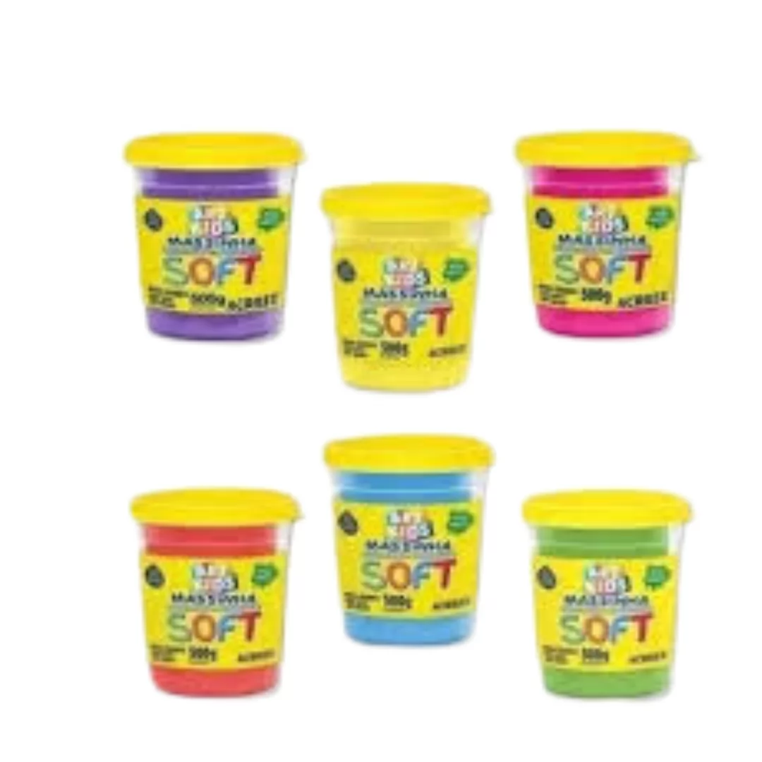 MASSA DE MODELAR SOFT 500G PRETO ( UNID. )