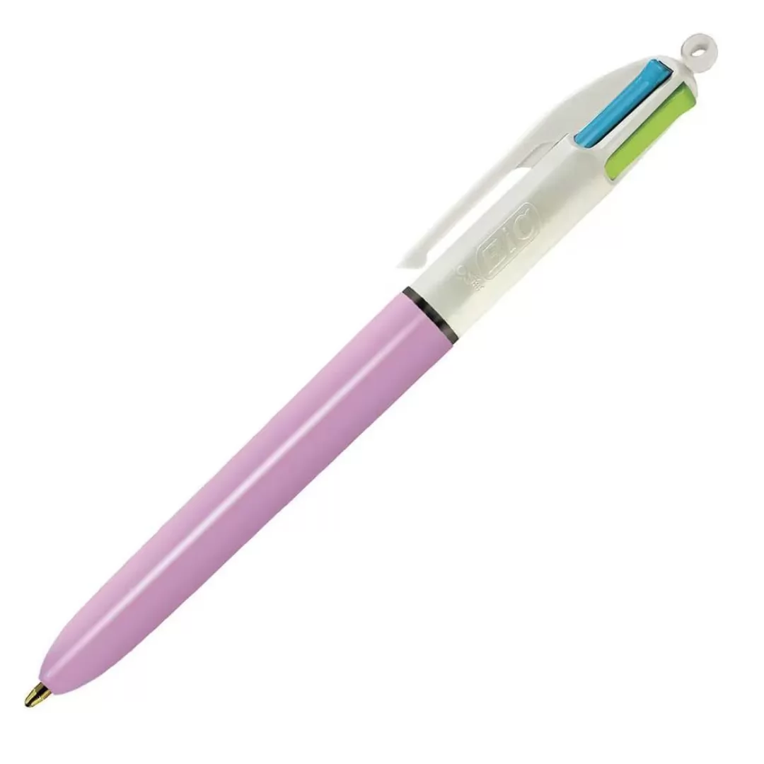 CANETA ESFEROGRAFICA 4 CORES FASHION ROSA 1.0MM UN - BIC