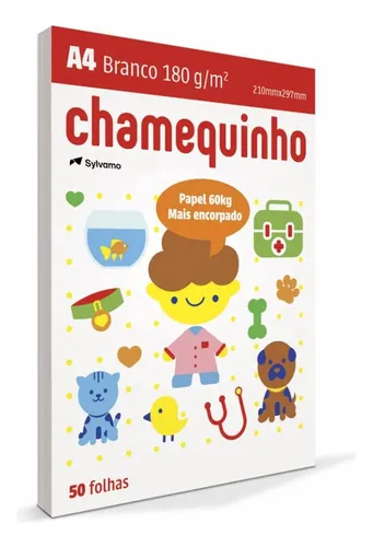 CHAMEQUINHO A4 180G 21CMX29,7CM 50FLS