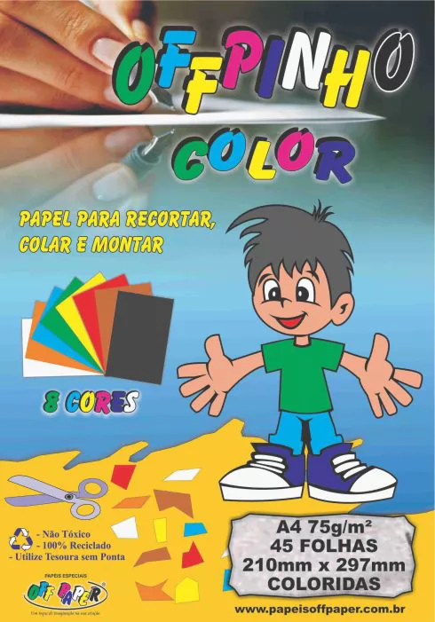 PACOTE OFFPINHO COLOR 75 A4 45 FLS - OFF PAPER
