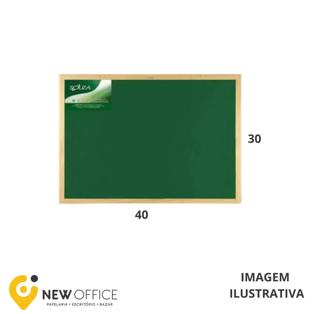 QUADRO VERDE STD 40X30 MAD PINUS NAT - SOUZA